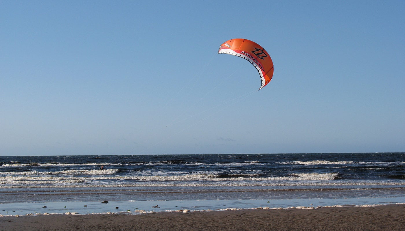 Immobilien Kanada - Cape Breton Island - Landerschließung Adventure Trail Estates - Kite Surfen am Strand von Port Hood