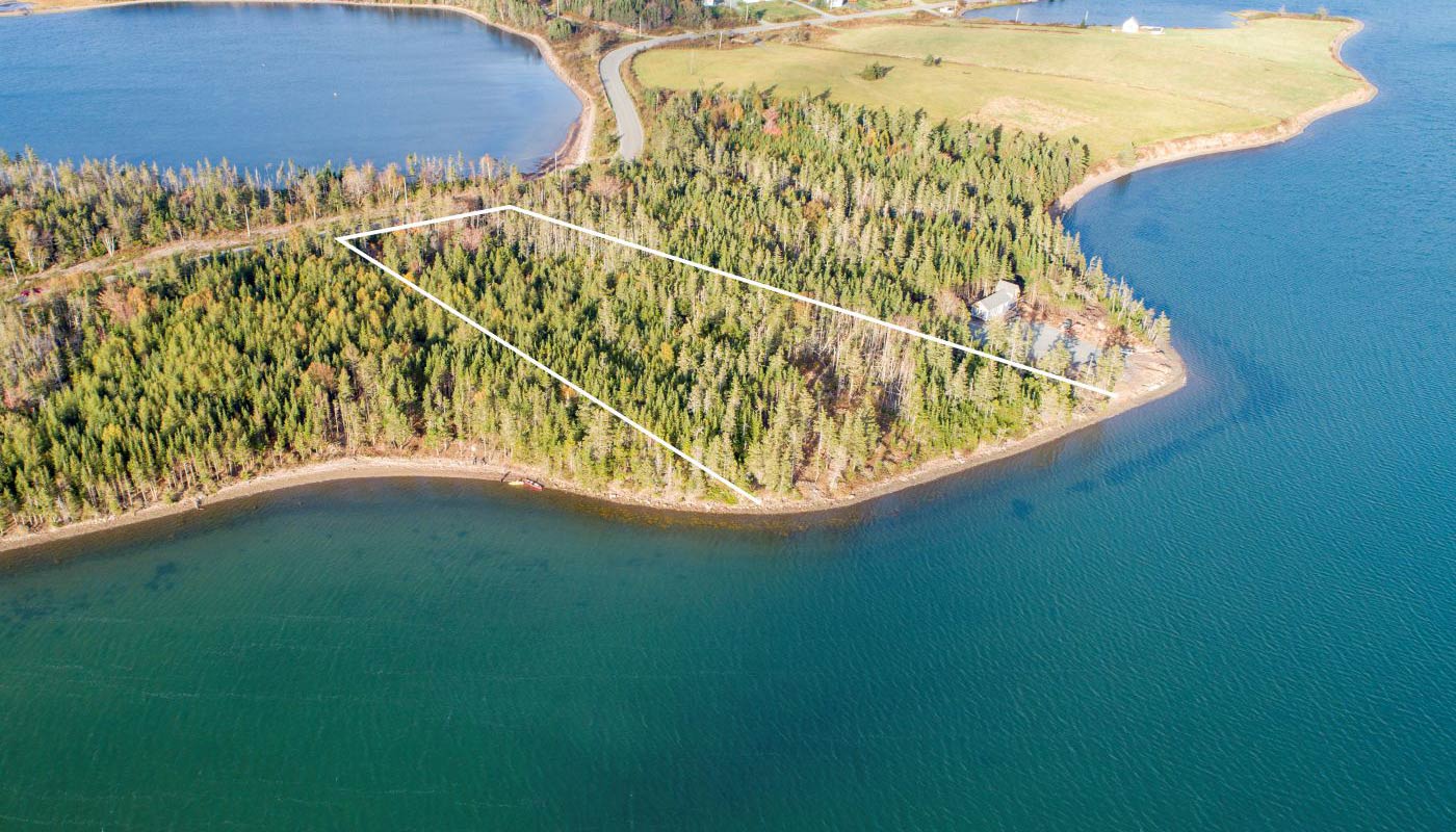Immobilien Kanada, Cape Breton Island, Luftaufnahme Lot 7, South Cove Estates