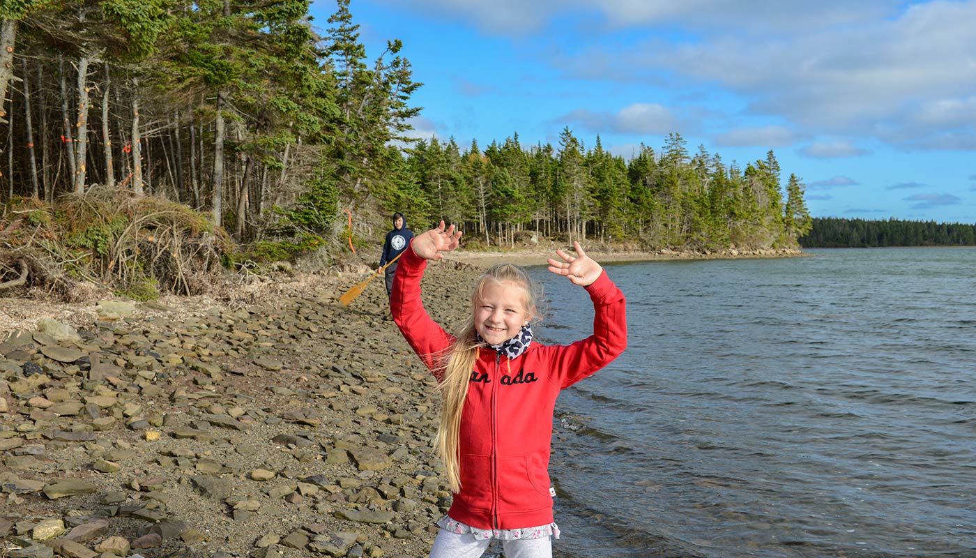 Immobilien Kanada, Nova Scotia, Kinder am Ufer
