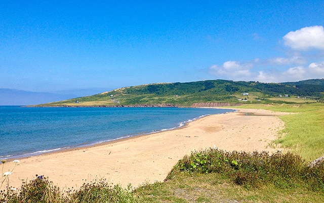 Die schönsten Sandstrände auf Cape Breton Island - hier Strand bei Mabou