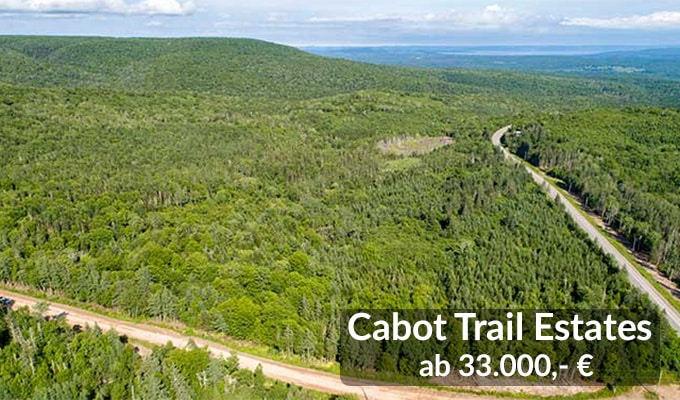 Canadian Pioneer Estates Luftaufnahme Cabot Trail Estates