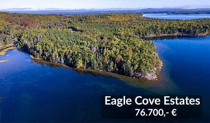 Canadian Pioneer Estates Luftaufnahme Eagle Cove Estates