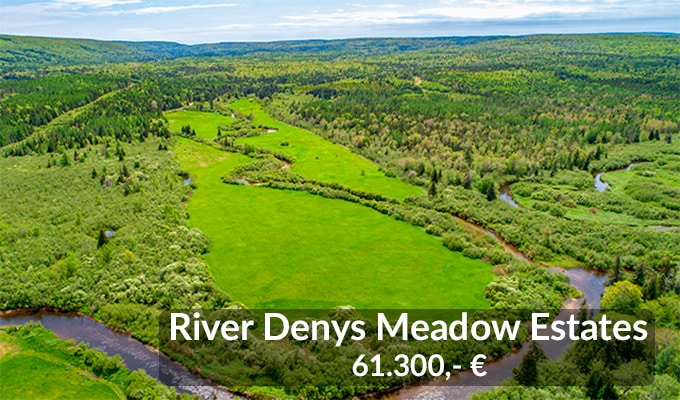 Canadian Pioneer Estates Luftaufnahme River Denys Meadow Estates