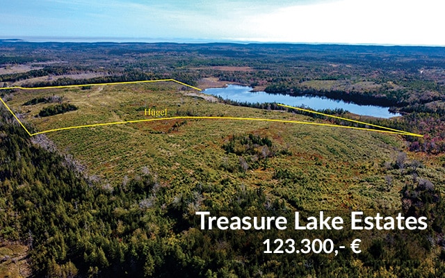 Immobilien Kanada: Immobilien Kanada: Canadian Pioneer Estates, Luftaufnahme Treasure Lake Estates